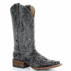 Corral Boots Women’s Corral Snakeskin Exotic Boots Handcrafted Black