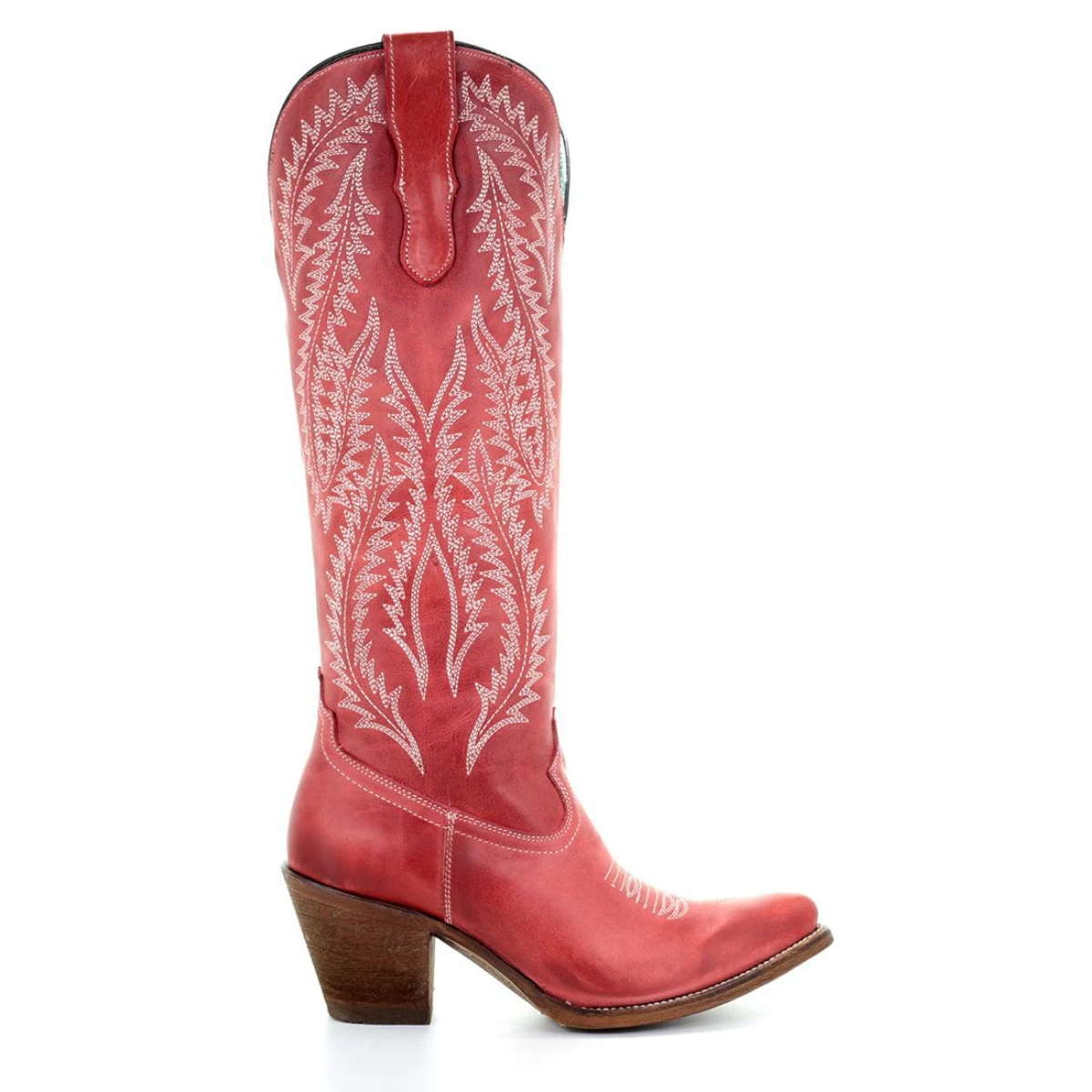 Corral Boots Women’s Corral Tall Boots Handcrafted Red 2 Corral Boots Women’s Corral Tall Boots Handcrafted Red - Image 2