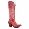 Corral Boots Women’s Corral Tall Boots Handcrafted Red