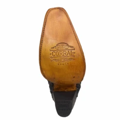 Corral Boots Corral® Ladies Embroidered Studded Inlay Distressed Black Snip Toe Boots A4344 -Corral Boots a4344g