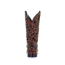 Corral Boots Corral Ladies Tan & Black Inlay Embroidery & Stud Boots A4129 -Corral Boots bd507ba8951a1a824080a839c80b1991